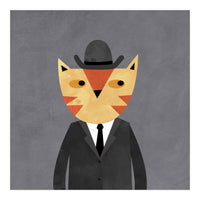 Ginger Cat in a Bowler Hat (Print Only)