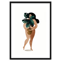 Nude With Plant