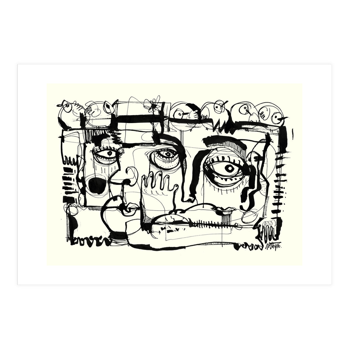 Birds on a Wire (Print Only)