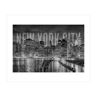 NEW YORK CITY Skyline | Monochrome (Print Only)