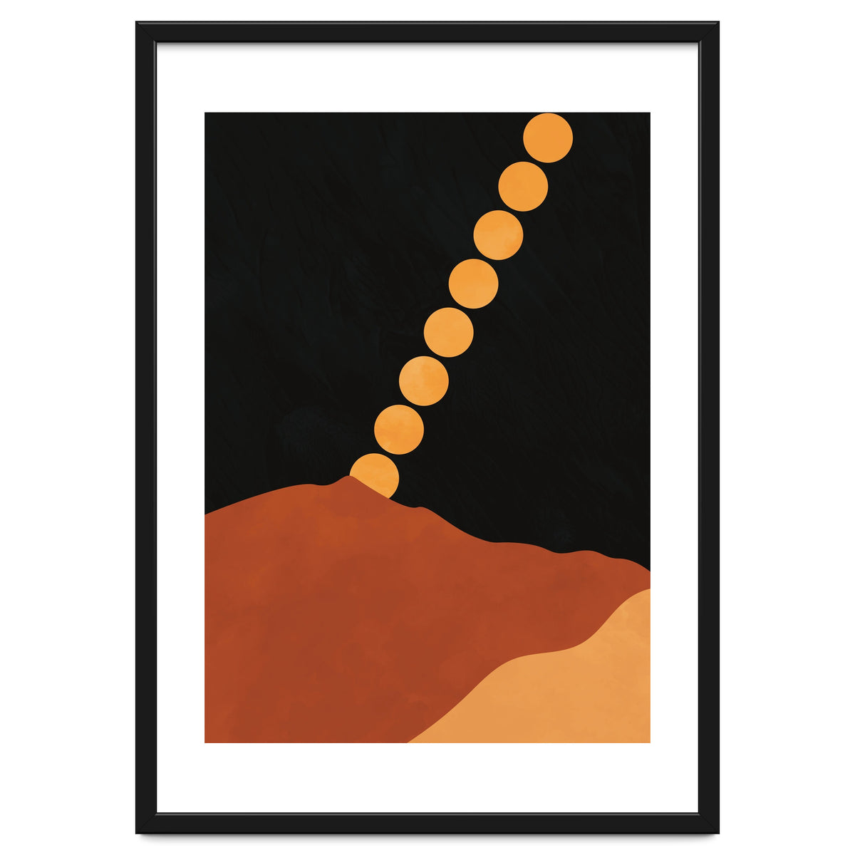 Mountain Hills Moon Earth Tones