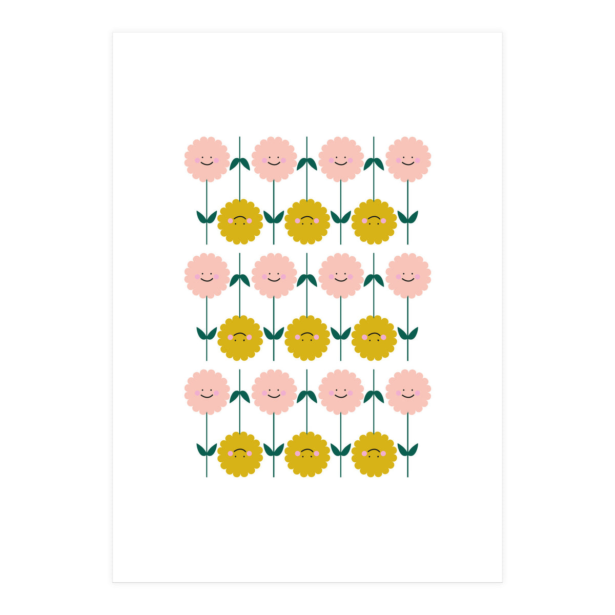 Smiling Flowers Rgb (Print Only)