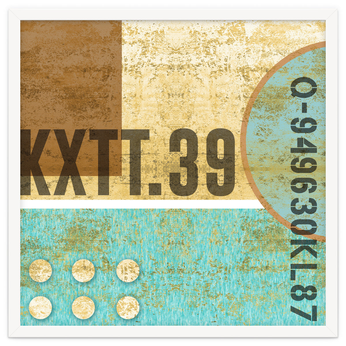 Abstract Industrial Sand And Blue