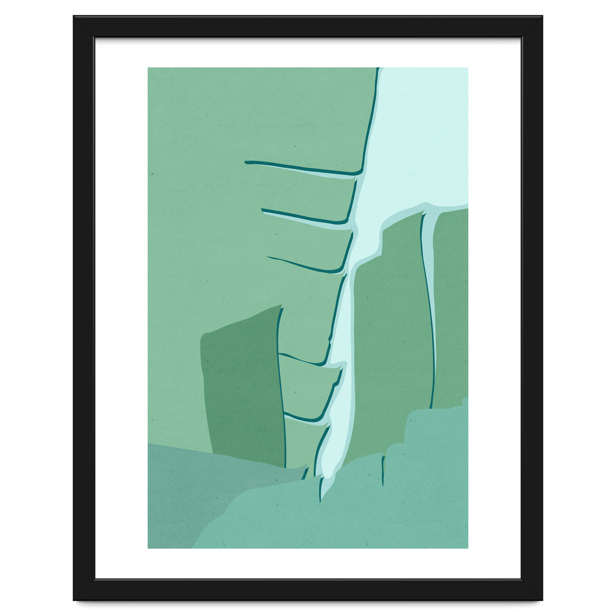 Abstract Banana Leaves One - Greener Eden