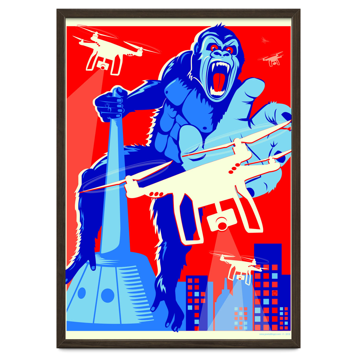 King Kong vs Drones