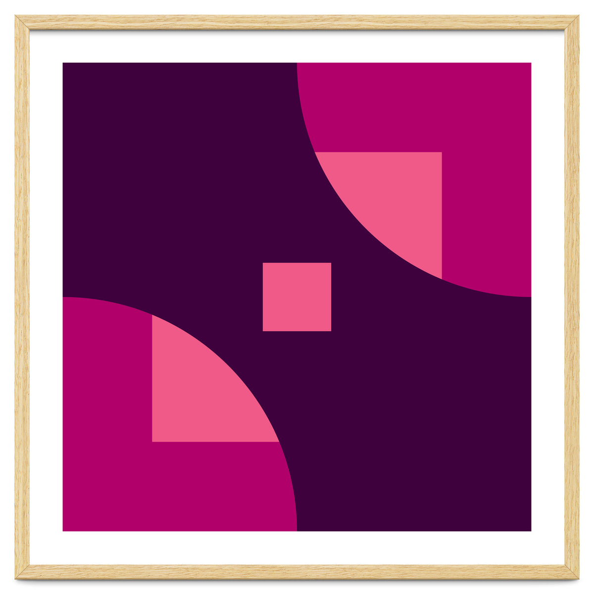 Geometric Shapes No. 1 - purple & pink squares