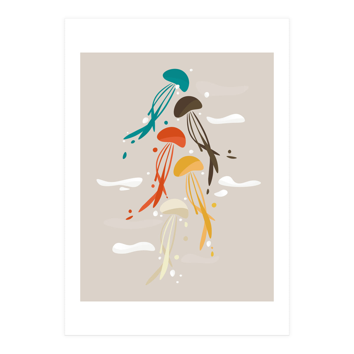 Jellyfish ascend the sky (Print Only)