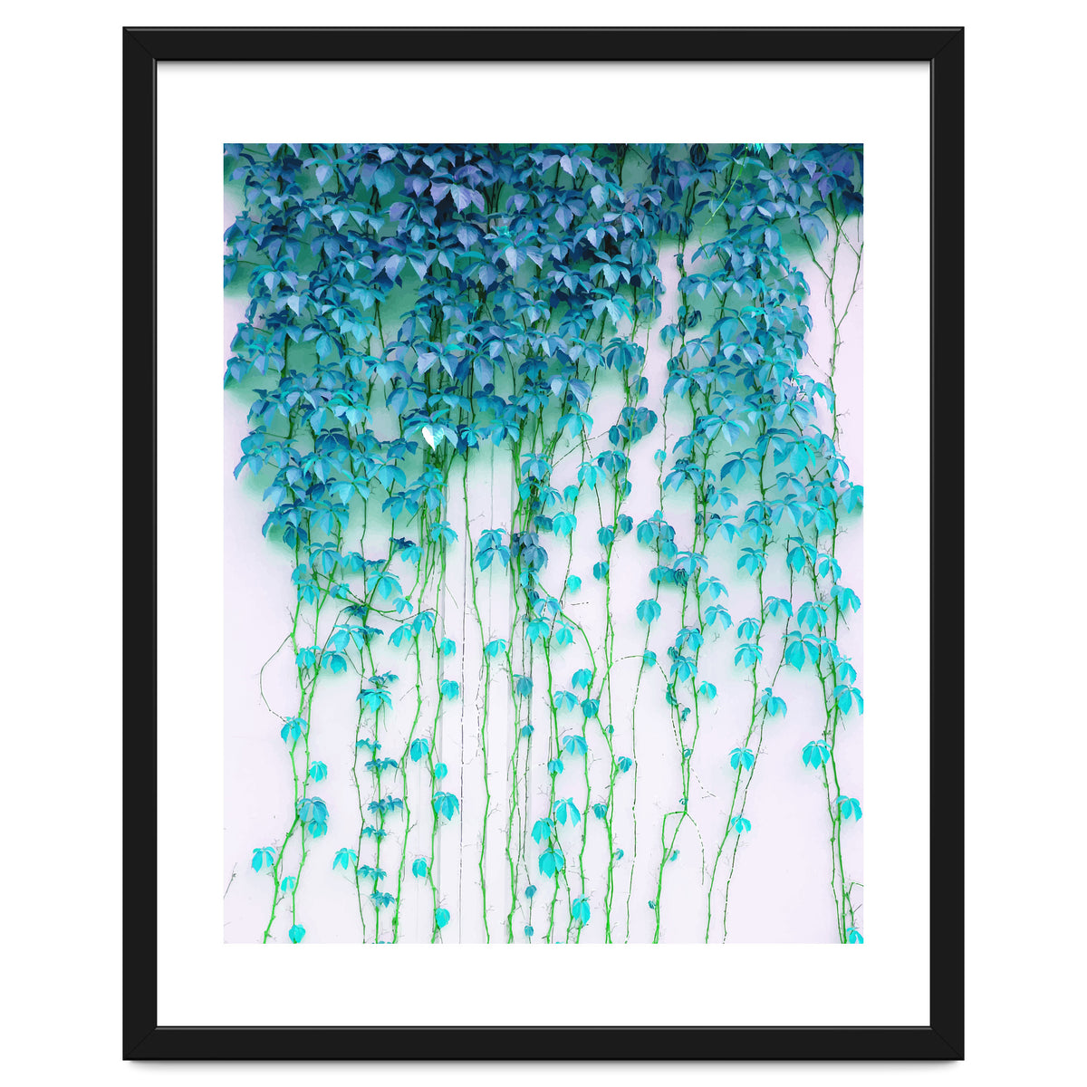 Average Absence, Botanical Minimal Nature Creepers Plants, Tropical Watercolor Bohemian Painting