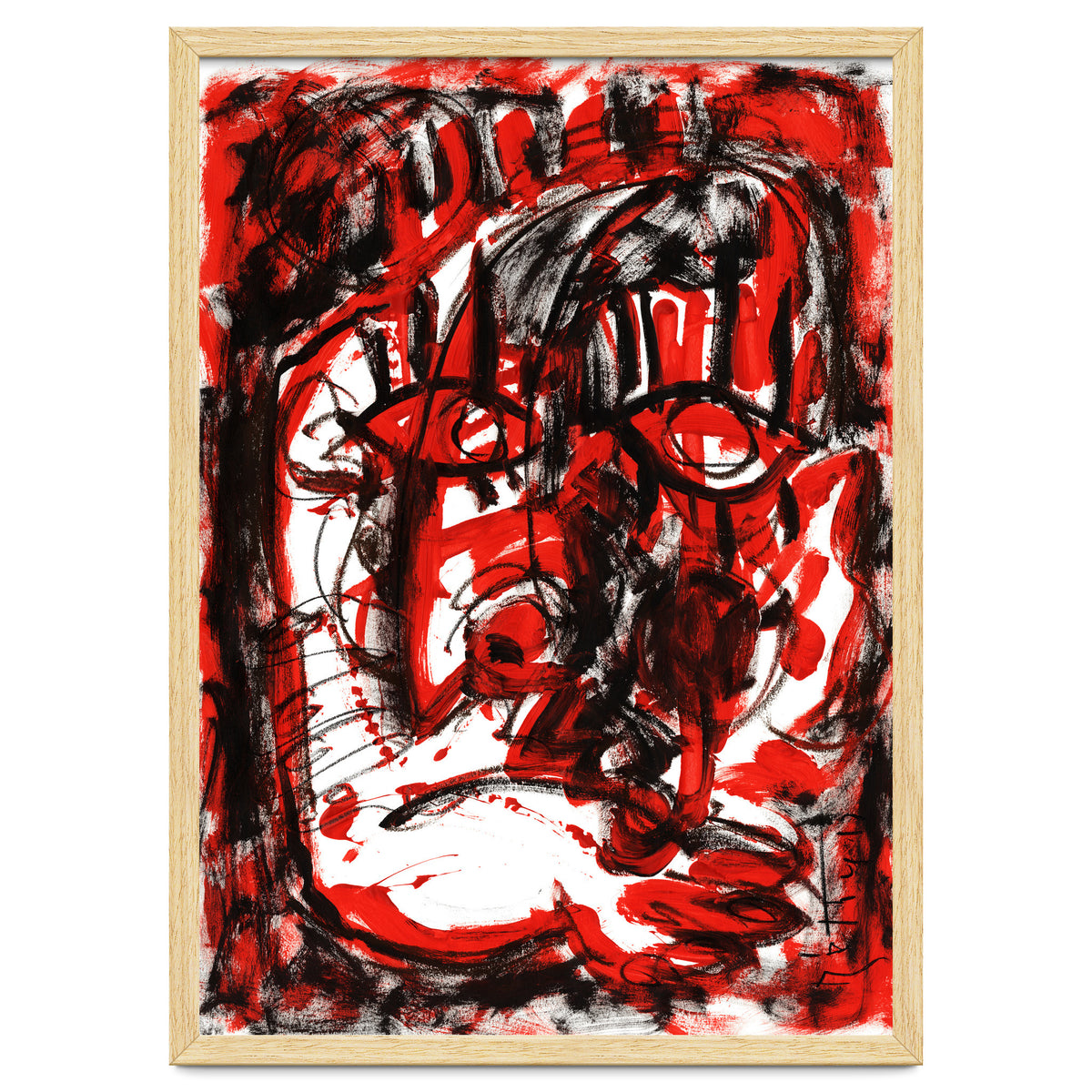 Anger - white background