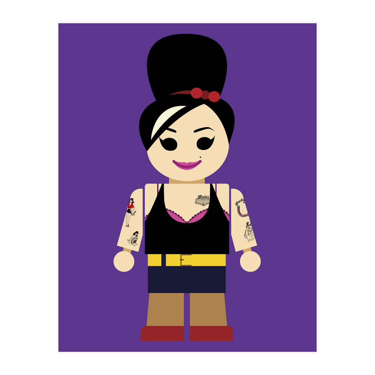 Amy Winehouse Toy (Print Only)