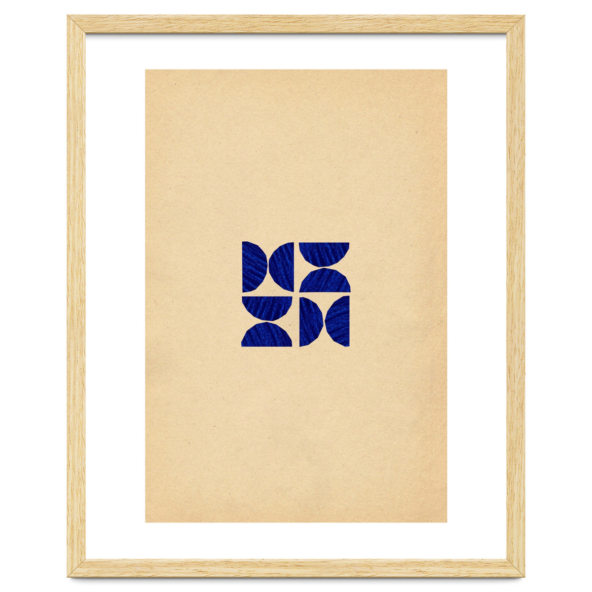 Ultramarine abstract shapes