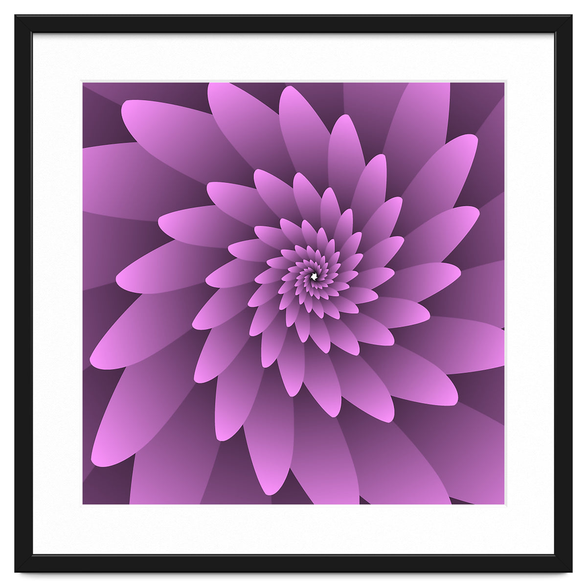 3 D Floral Modern Pink Art