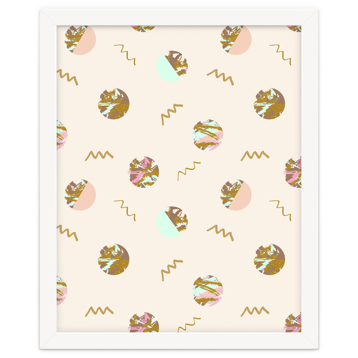 Abstract geometric vector painting