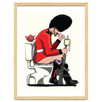 British Army Soldier on the Toilet, funny bathroom humour.