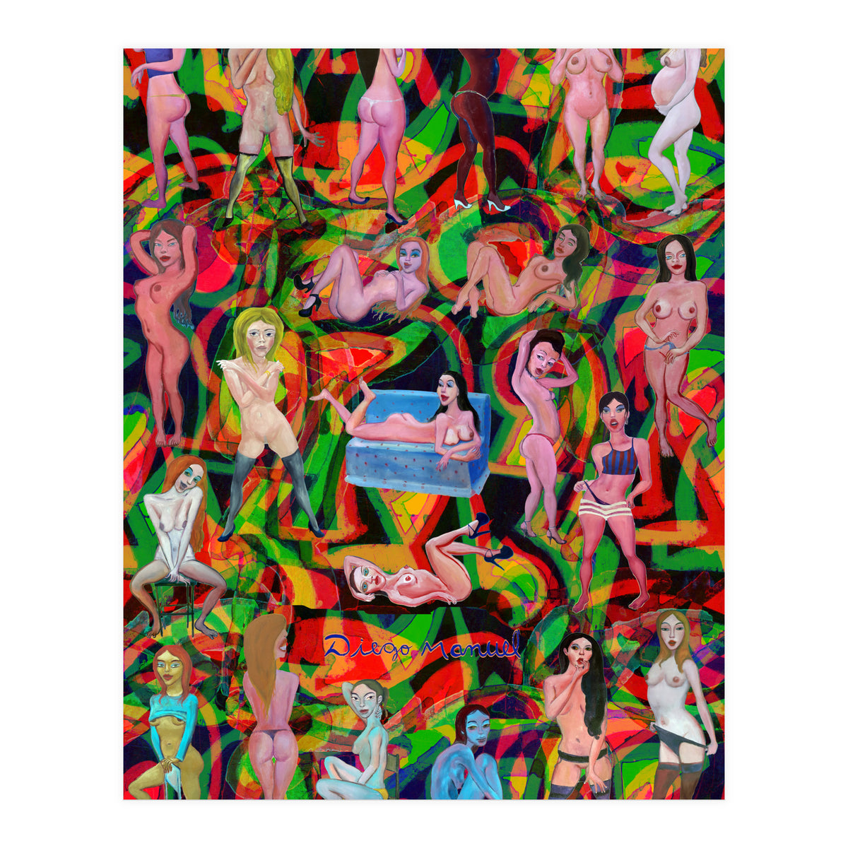 Chicas 3d 10 (Print Only)