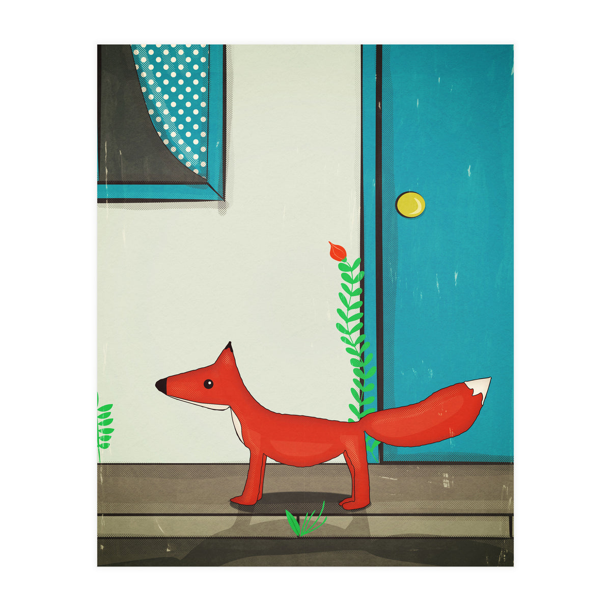 Fox in the city (Print Only)