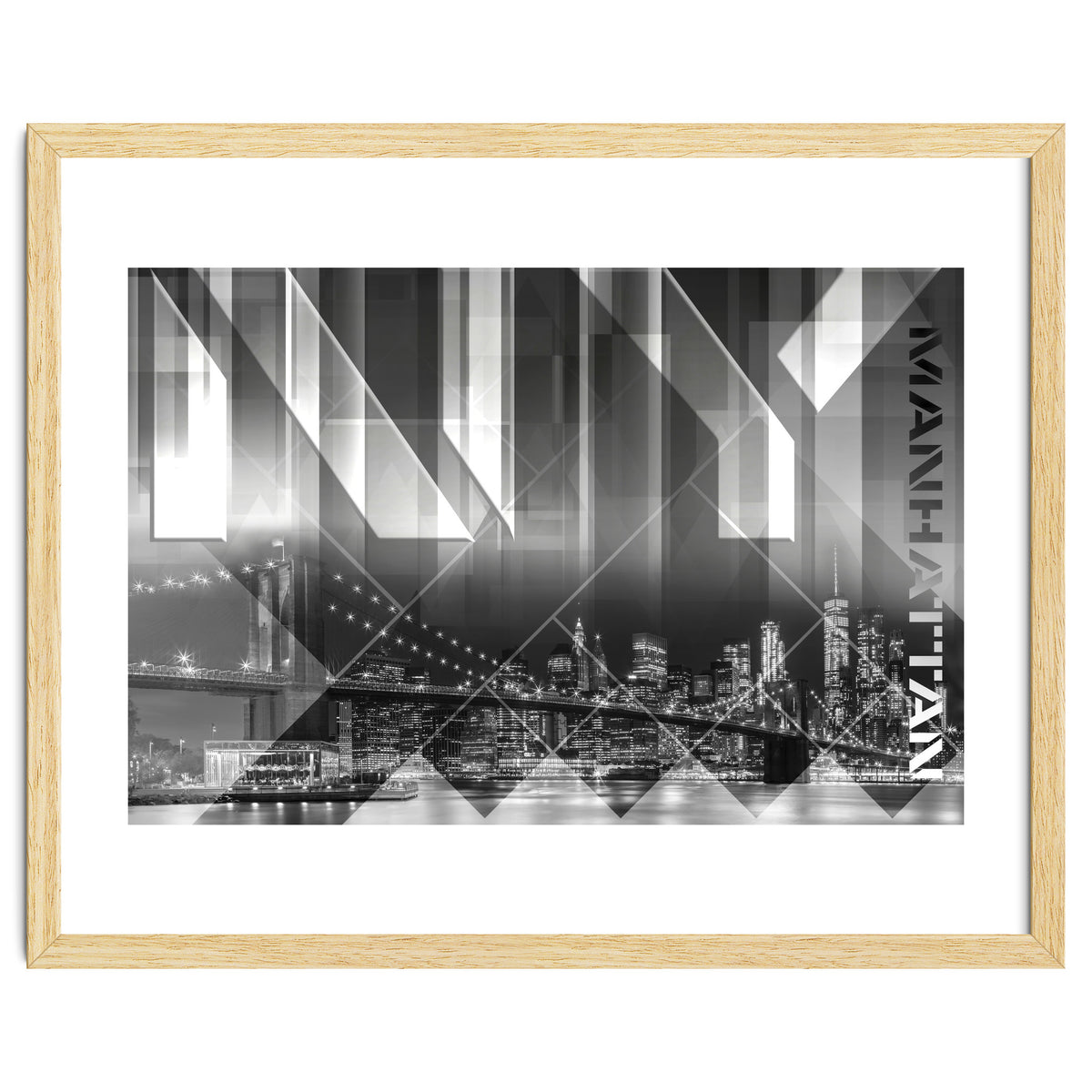 Modern Art BROOKLYN BRIDGE & SKYLINE