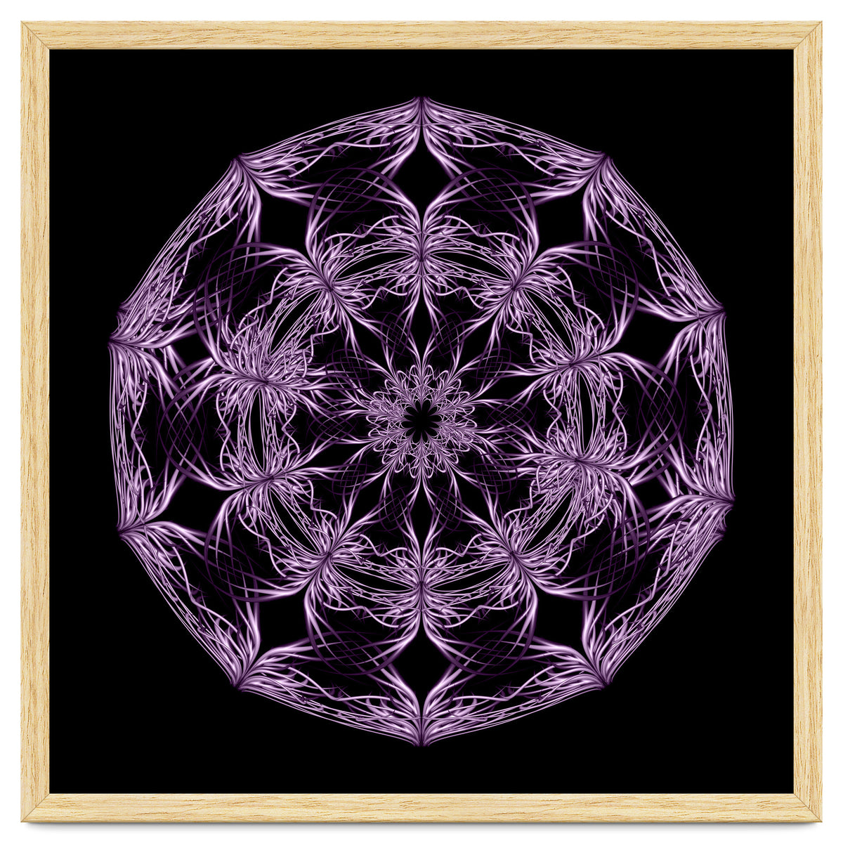 Mandala purple and black