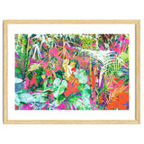 Find Me Where The Tropical Things Are | Jungle Botanical Palm Colorful Painting thumbnail