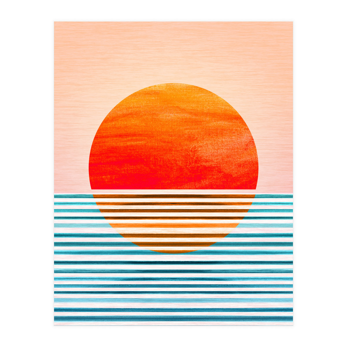 Geometric Minimalist Sunset (Print Only)