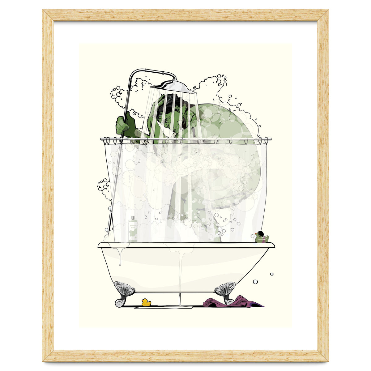 Hulk in the Shower, funny bathroom humour