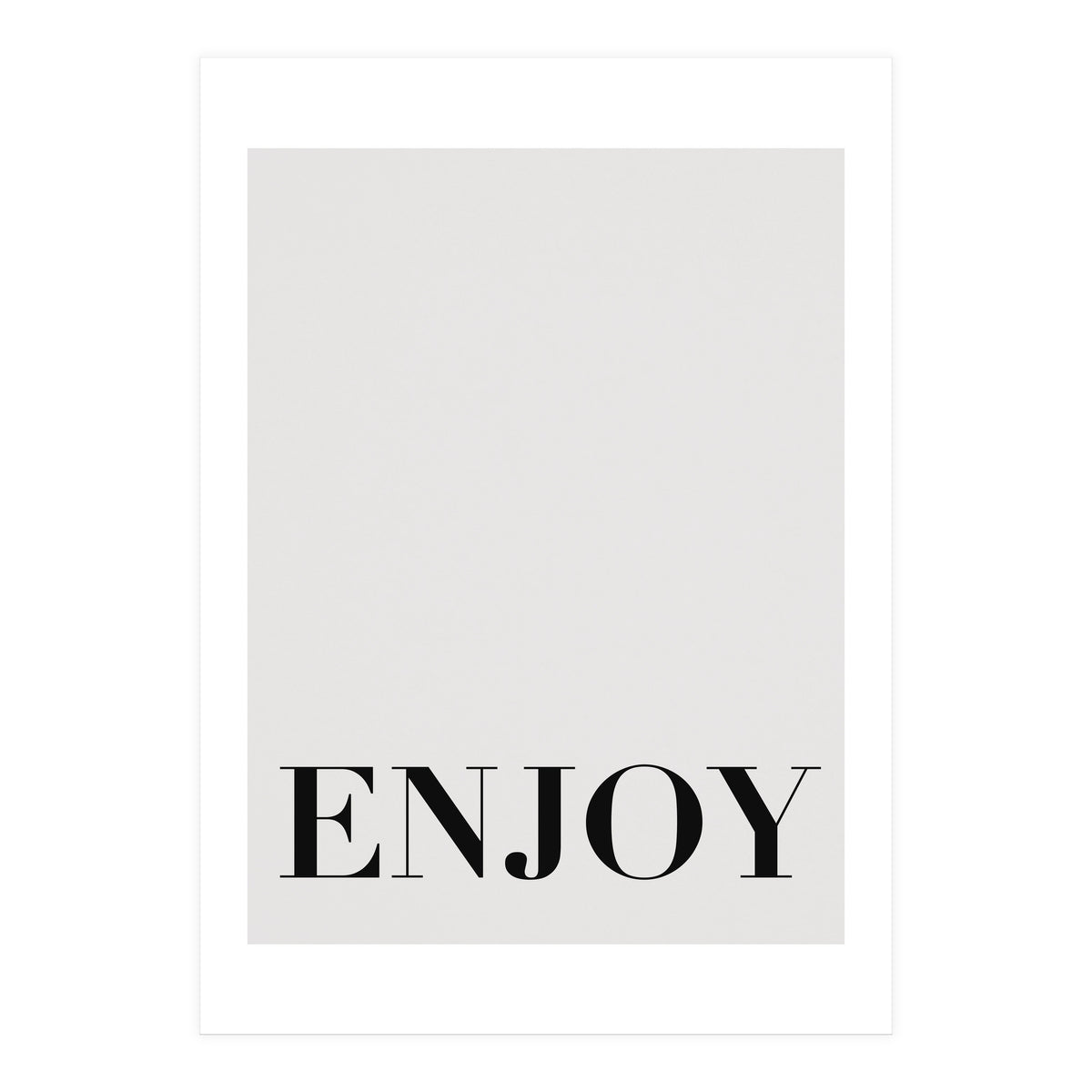 Enjoy White (Print Only)