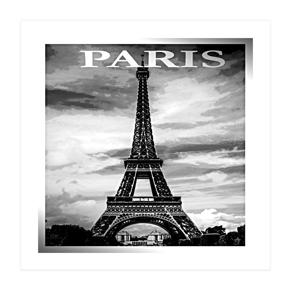 Paris France Travel Poster  (Print Only)