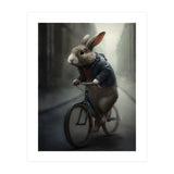 Rabbit Riding a Bicycle (Print Only) thumbnail