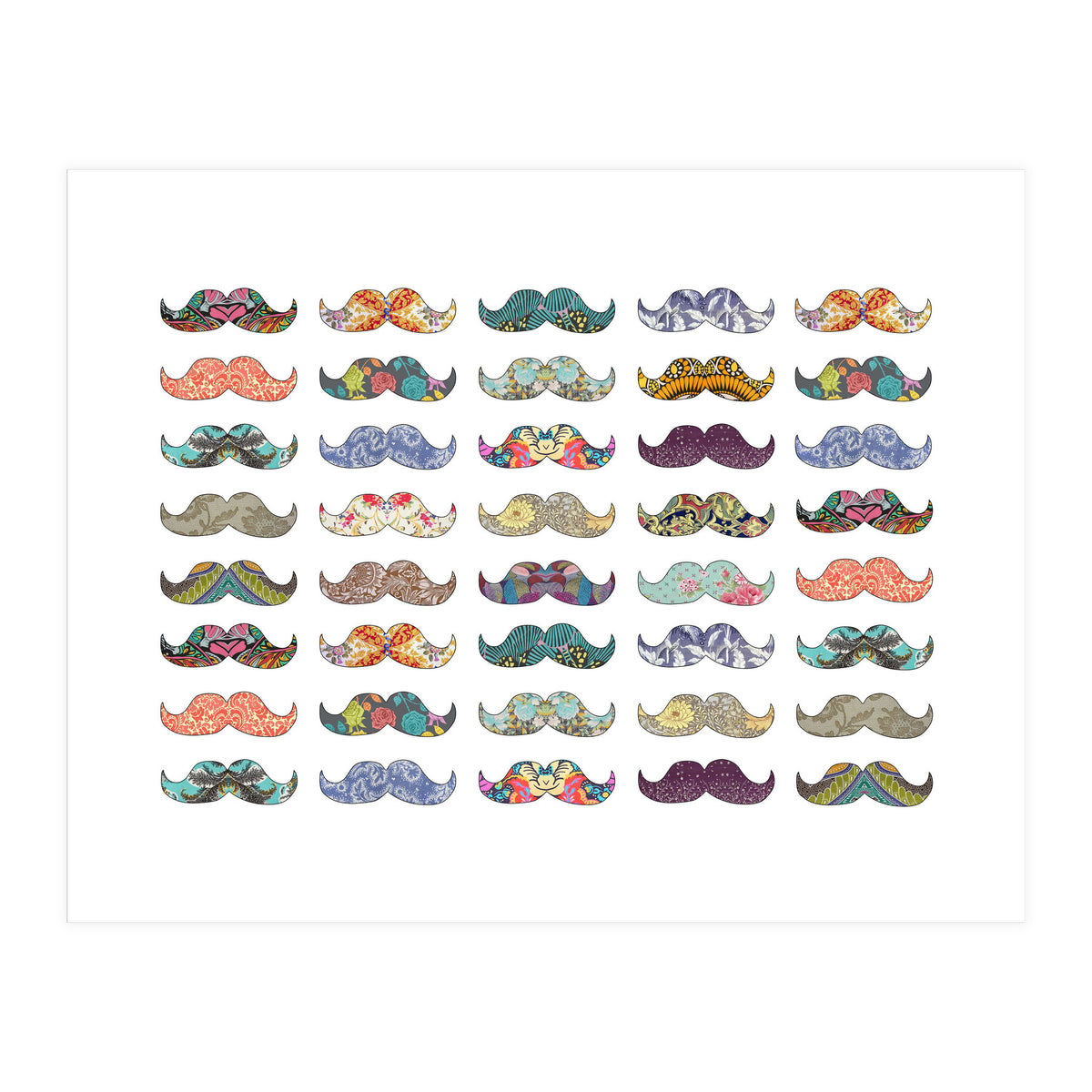 Mustache Mania (Print Only)