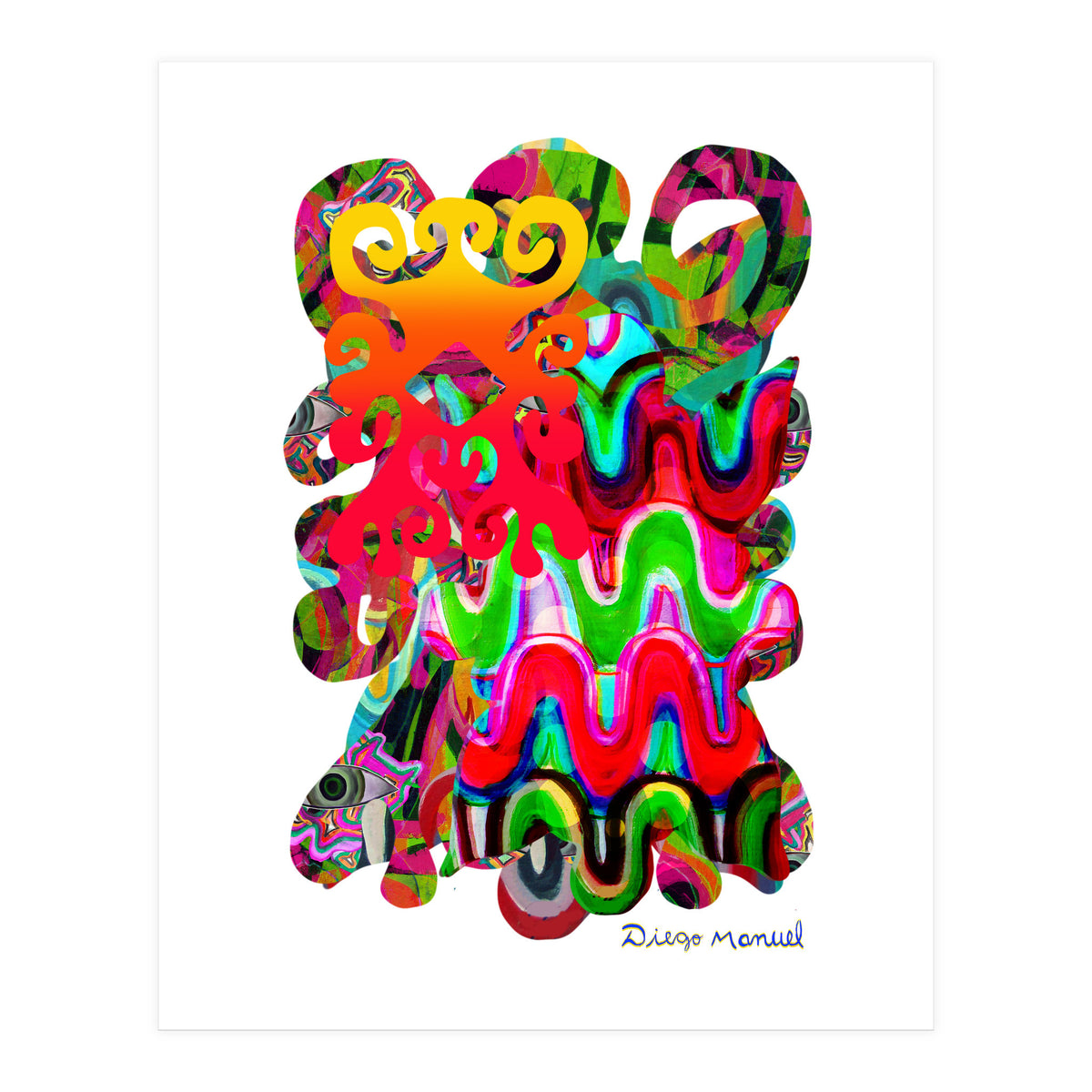 Pop Abstract Asimetrico 1 Copia (Print Only)