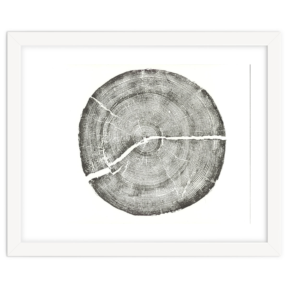 Rock Canyon, Tree Ring Print, Woodblock