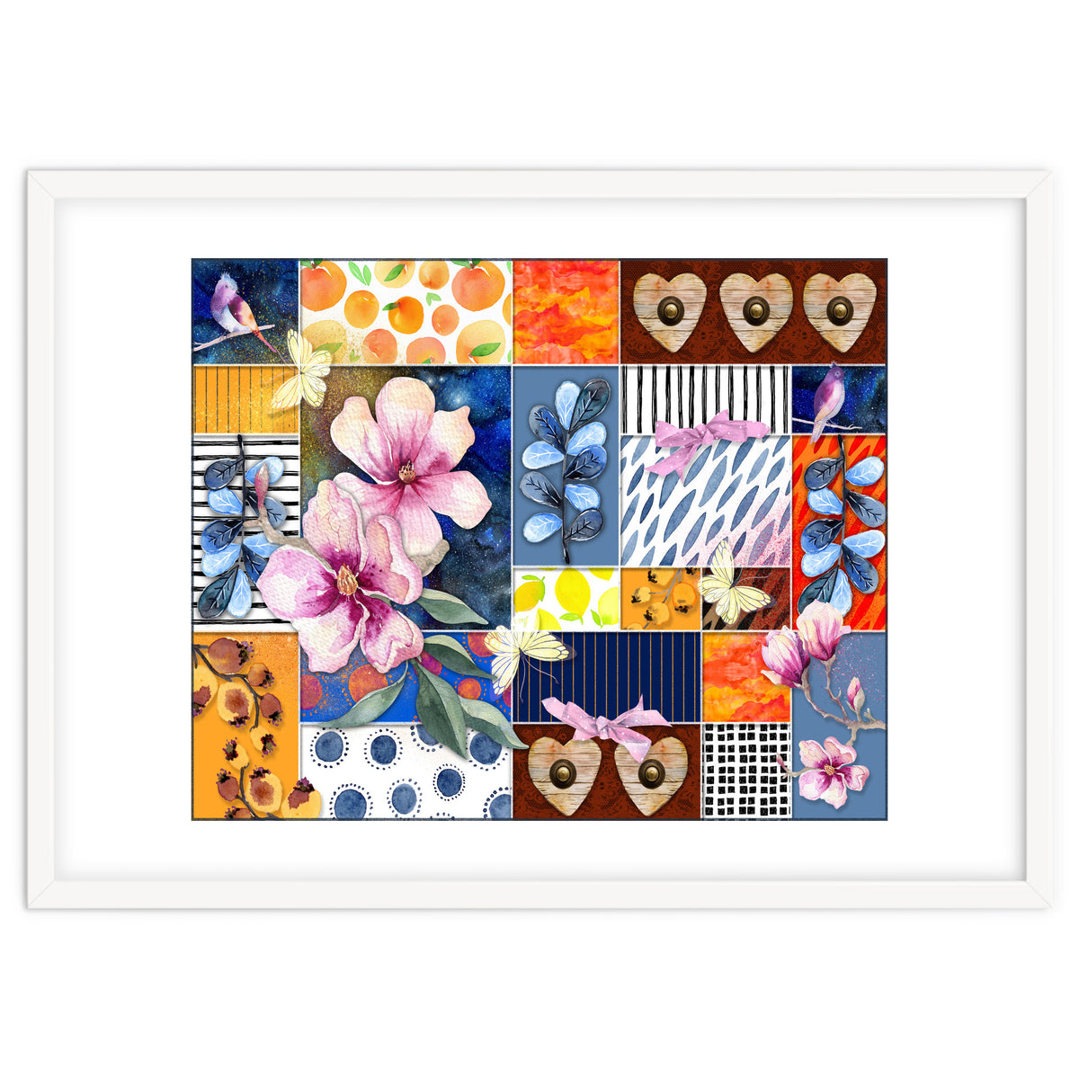 Romantic Floral Collage