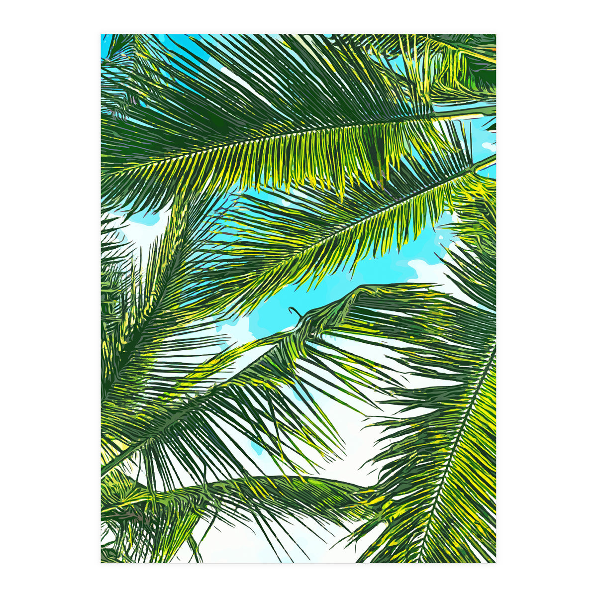 Life Is Better With Palm Trees (Print Only)
