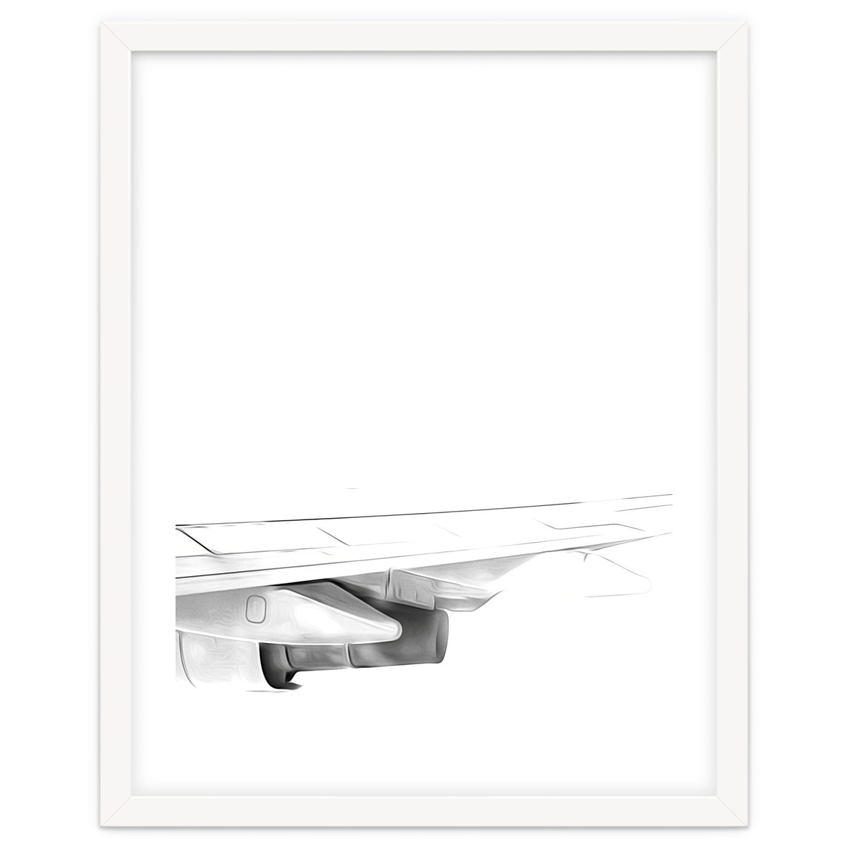 Black and White Airplane