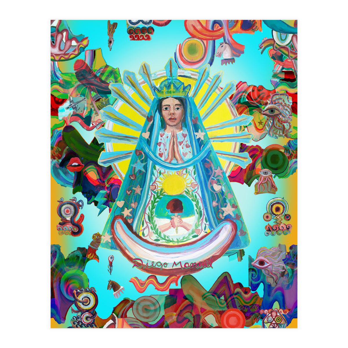 Virgen Y Graffiti 11 (Print Only)