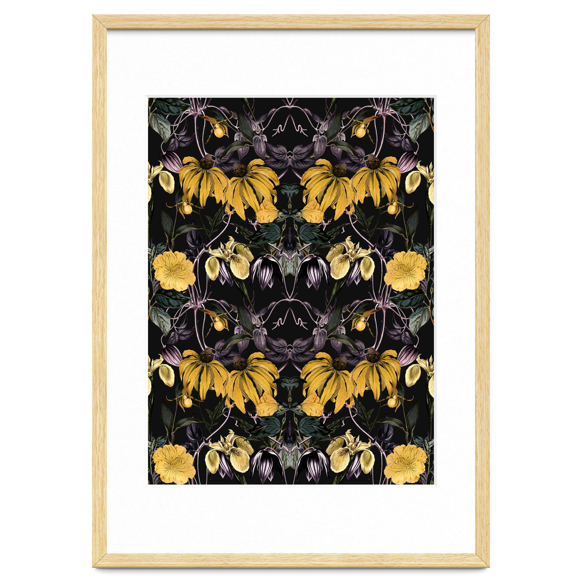 Nocturnal botanical garden kaleidoscope