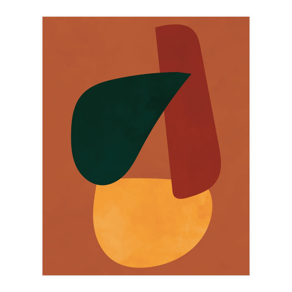 Abstract Shapes Boho Modern Mid Century Modern (Print Only)