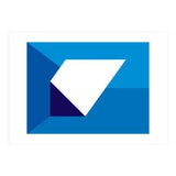 Geometric Shapes No. 32 -  blues (Print Only) thumbnail
