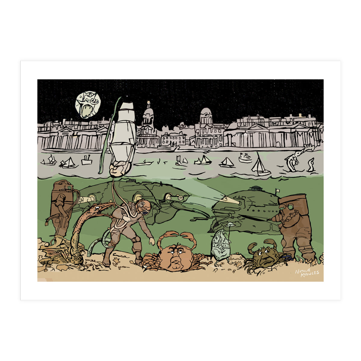 Subsaliens Go Down To Sea (Print Only)