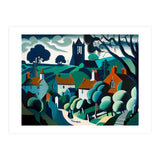 English Country Village Painting (Print Only) thumbnail