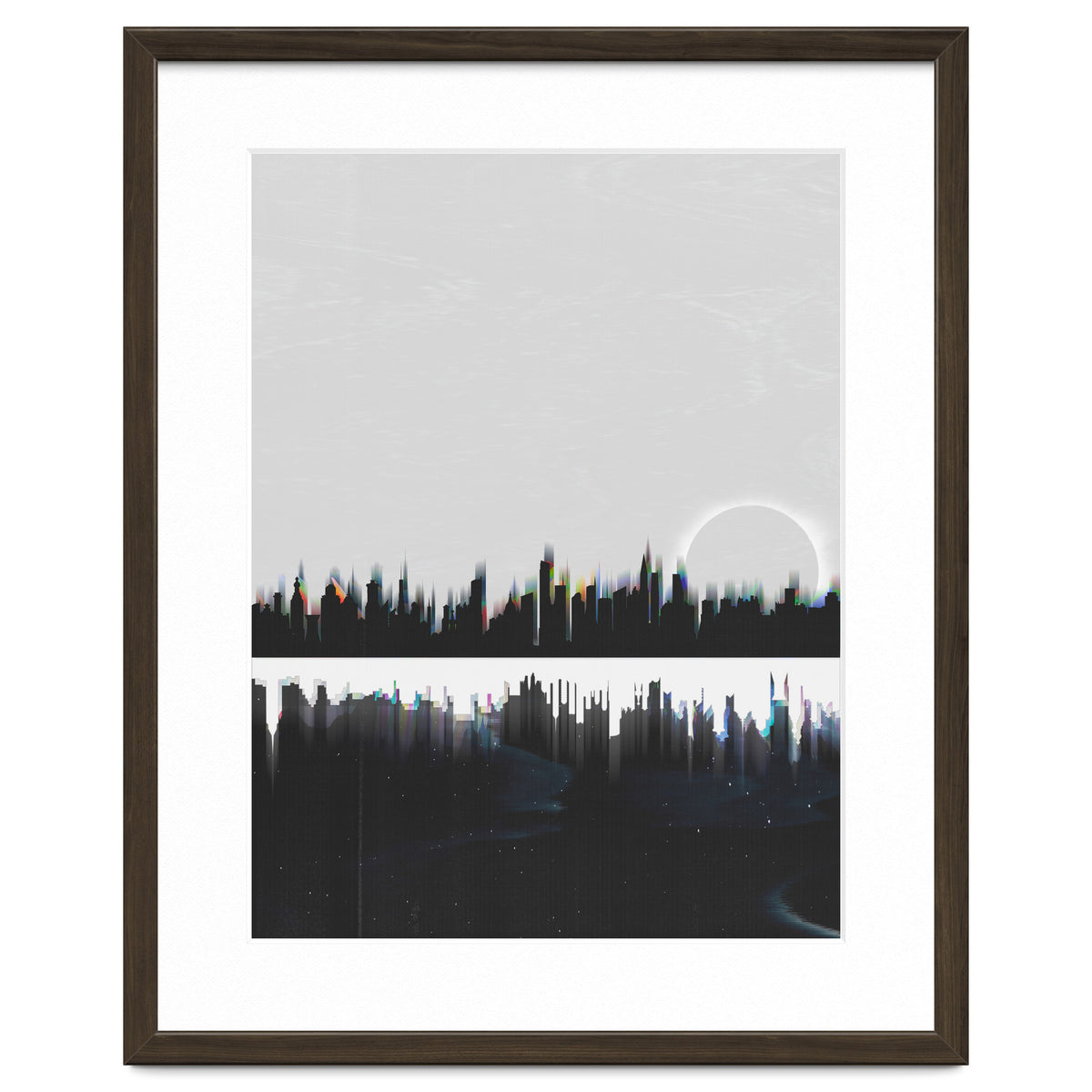 Black and white city