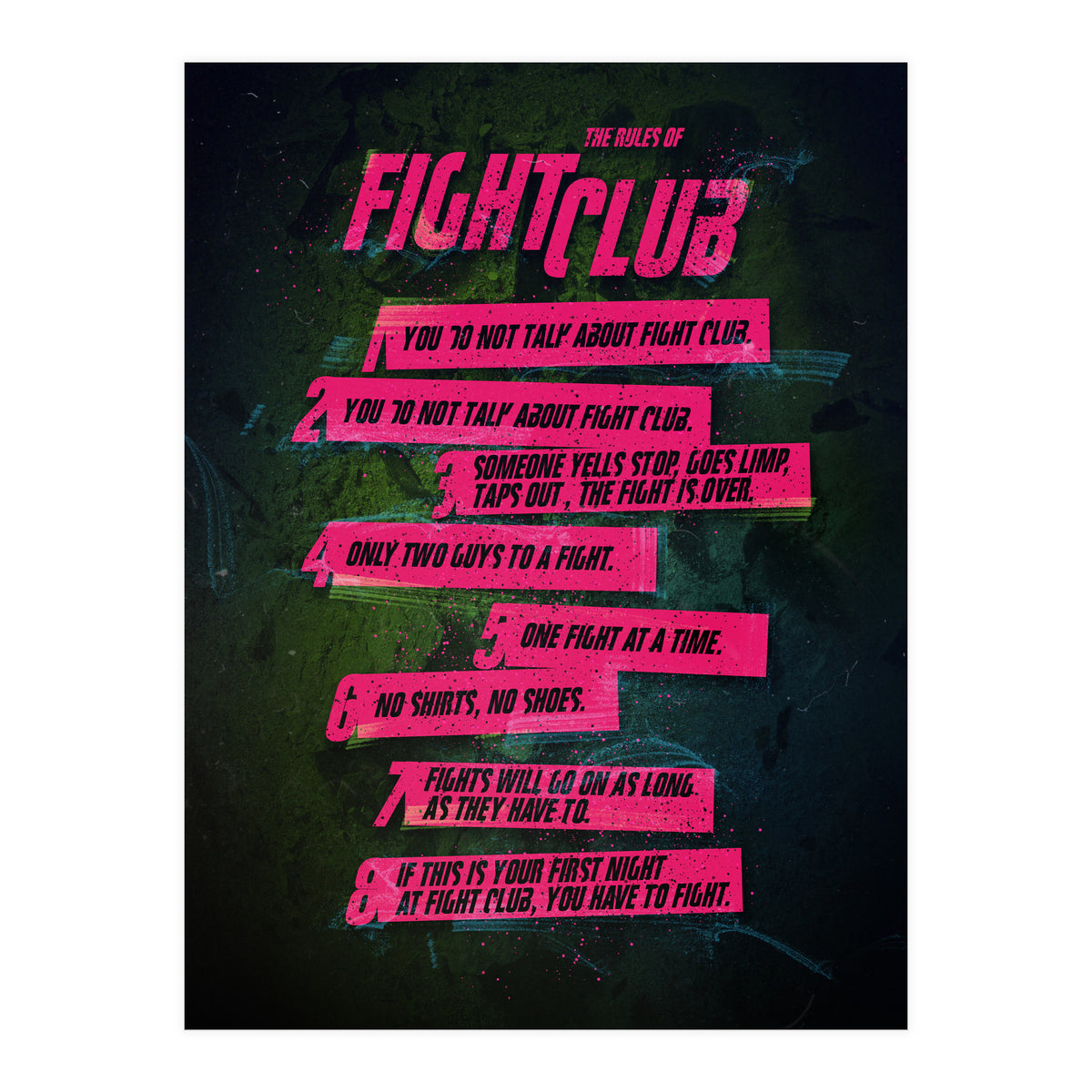 Fight Club Rules (Print Only)