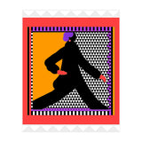 WOMAN WEARING BLACK TAKING A STROLL (Print Only) thumbnail