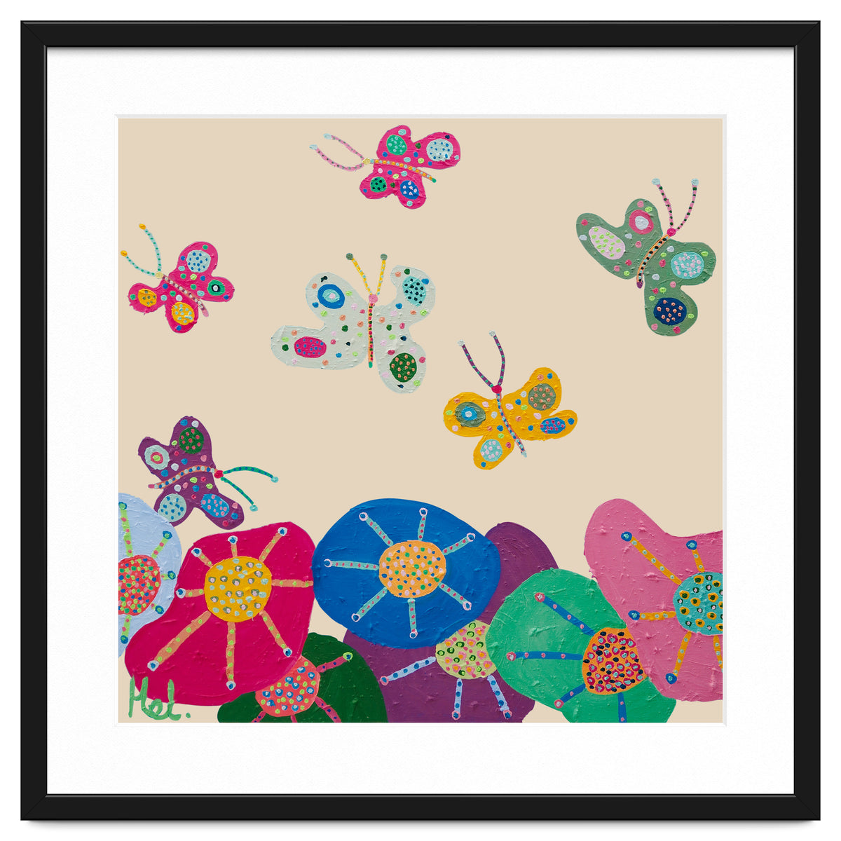 Butterflies Garden (pink)