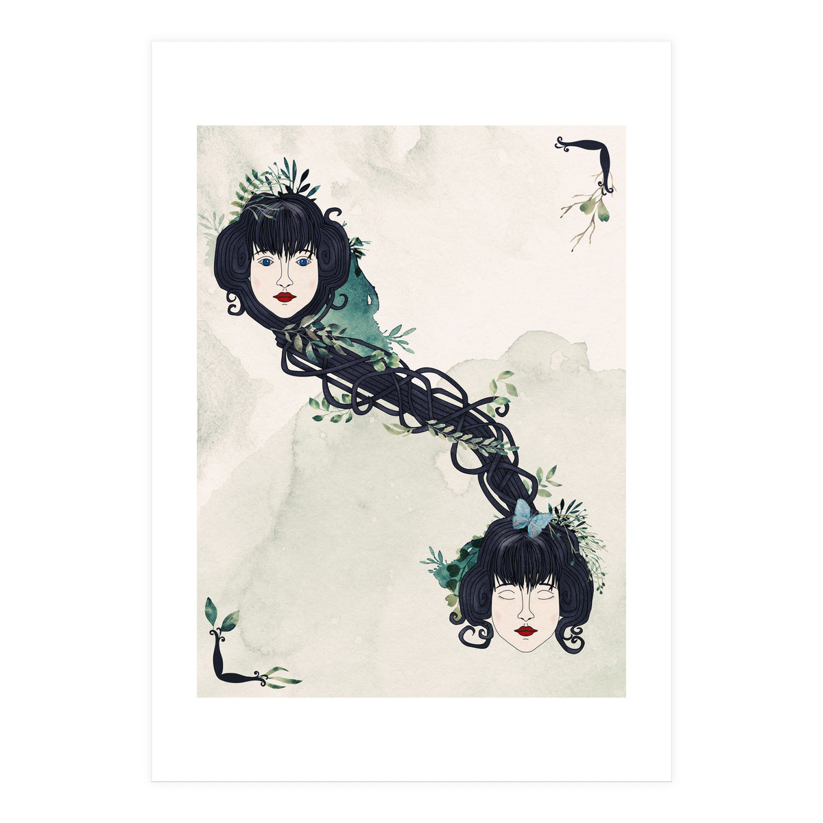 Secret bond of twins (Print Only)