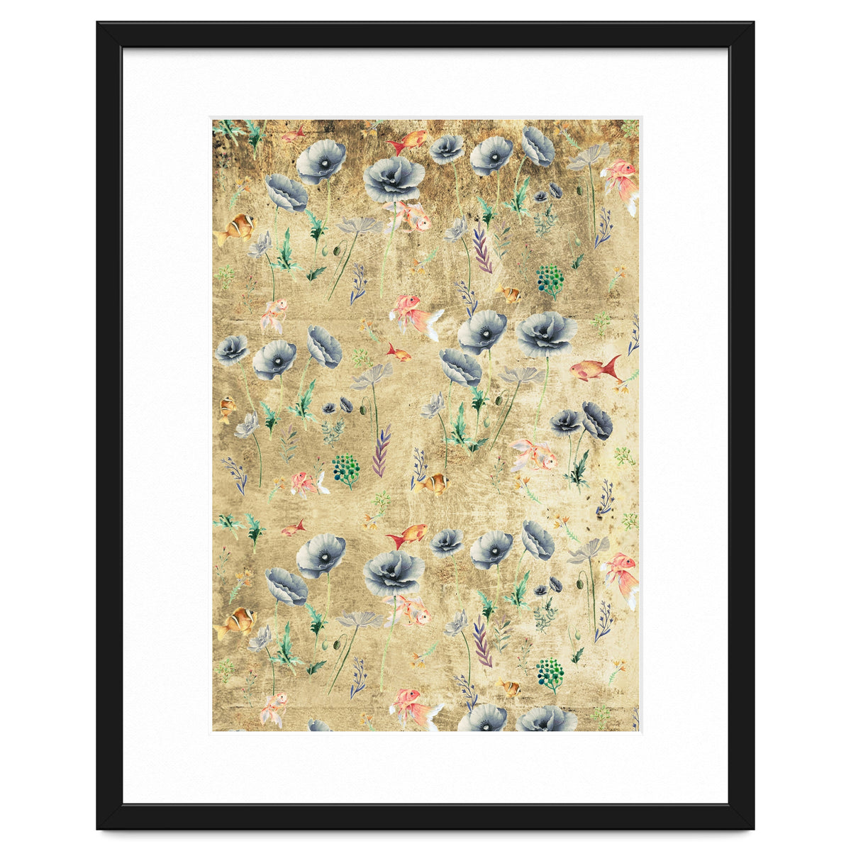 Fishes & Garden #Gold-plated