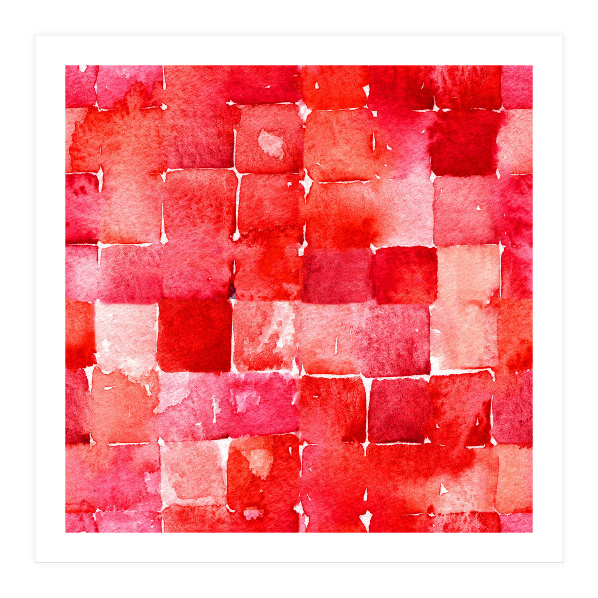 Red Squares (Print Only)
