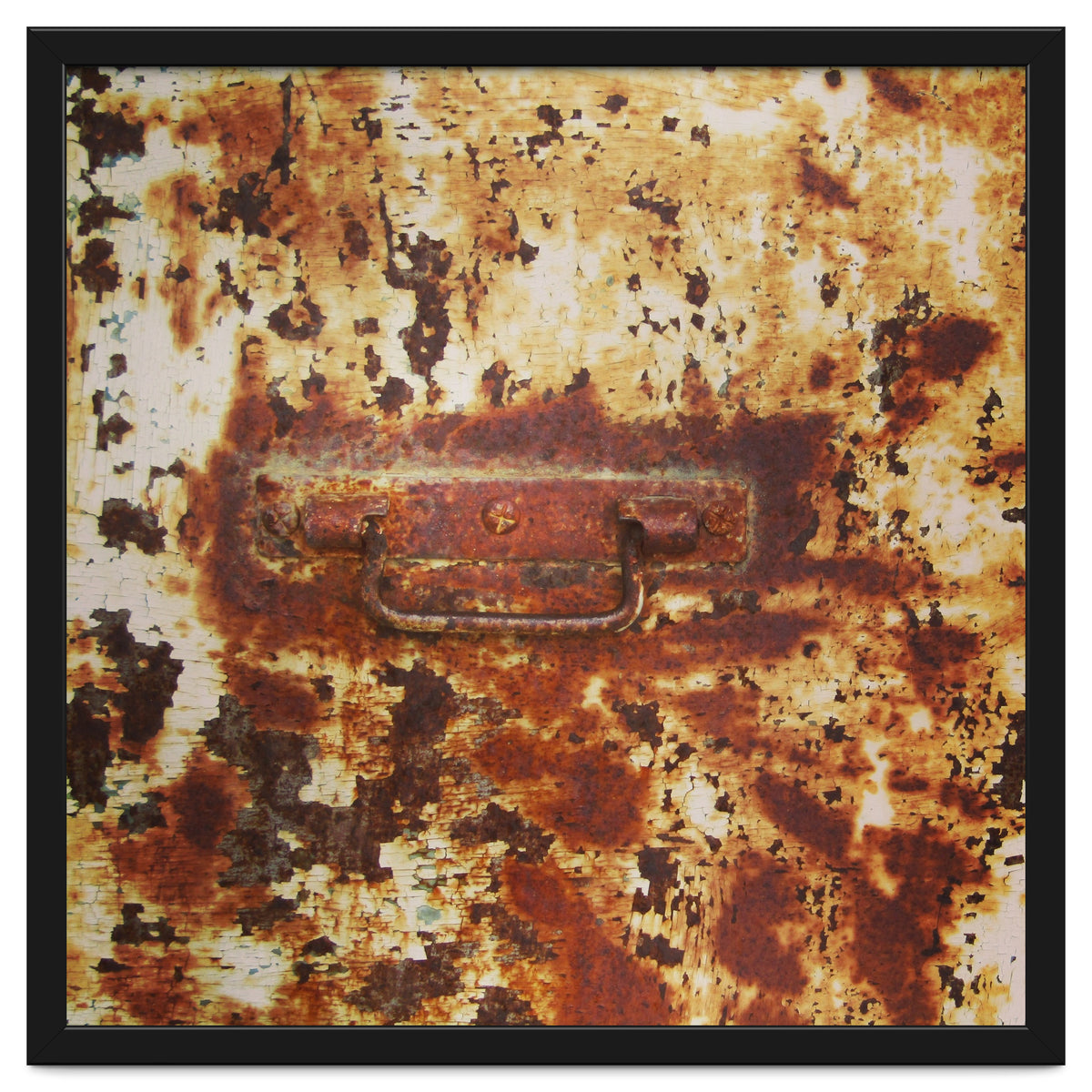 Rusty metal door