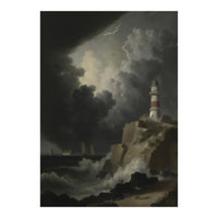 Lighthouse In A Storm (Print Only)