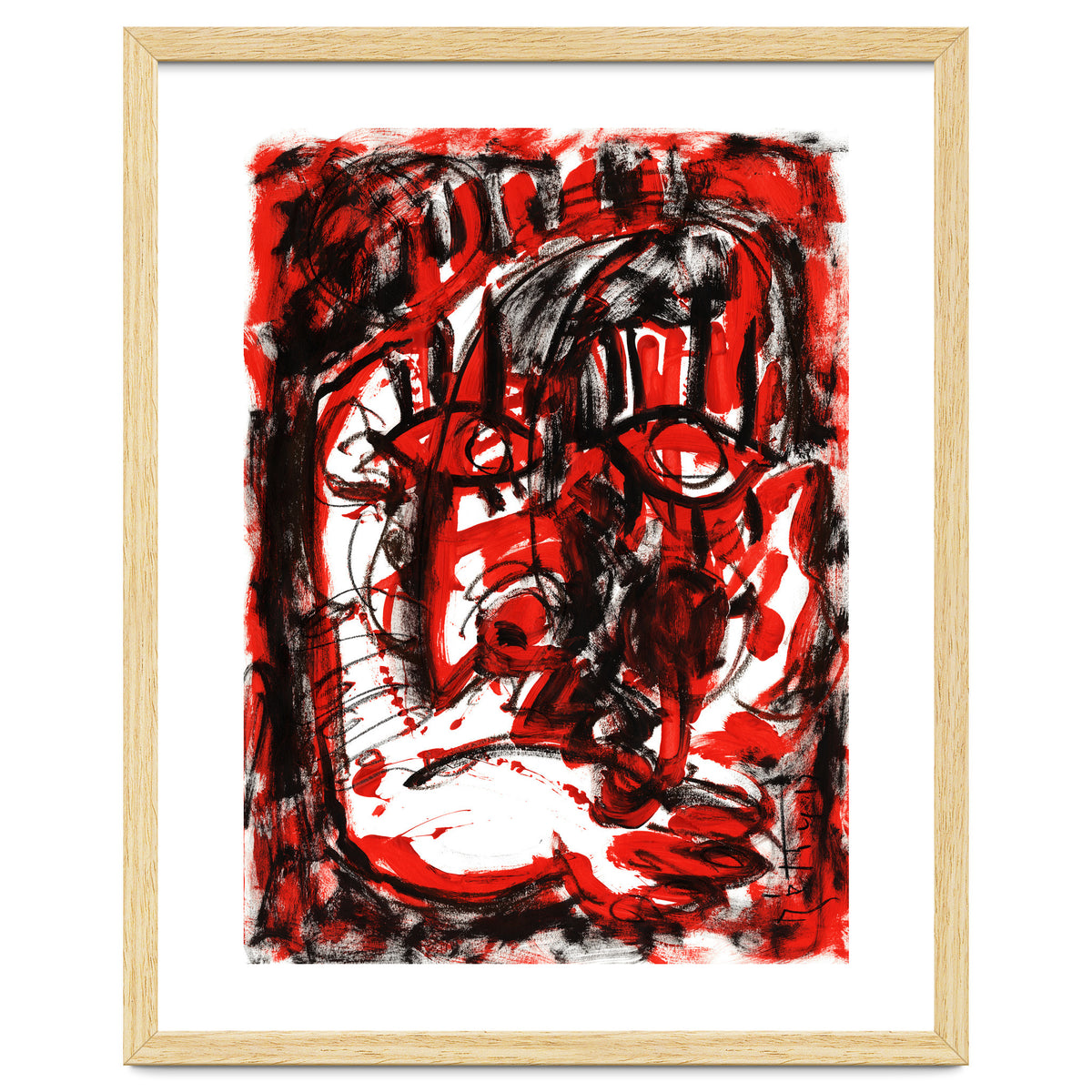 Anger - white background